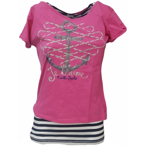 textil Mujer Camisetas manga corta North Sails 092574 Rosa