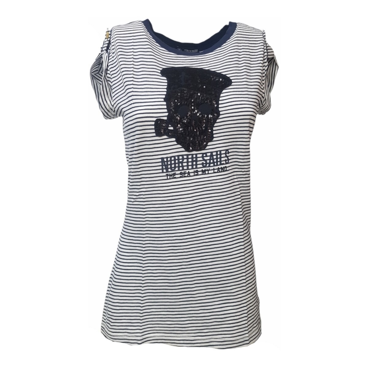 textil Mujer Camisetas manga corta North Sails 092738 Blanco
