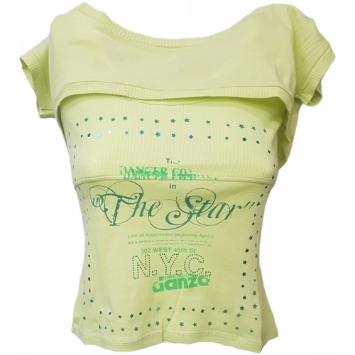 textil Mujer Camisetas manga corta Dimensione Danza F421501 Verde