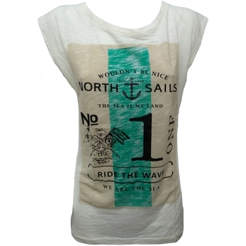 textil Mujer Camisetas manga corta North Sails 092716 Beige