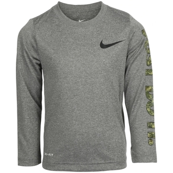 textil Niño Camisetas manga larga Nike 86I101 Gris