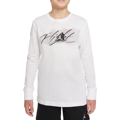 textil Niño Camisetas manga larga Nike 95A743 Blanco