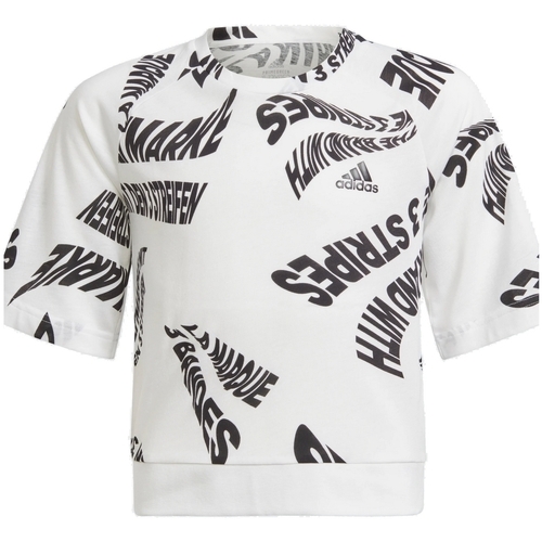 textil Niña Camisetas manga corta adidas Originals H26611 Blanco