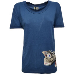 textil Mujer Camisetas manga corta Converse 6SD610A Azul