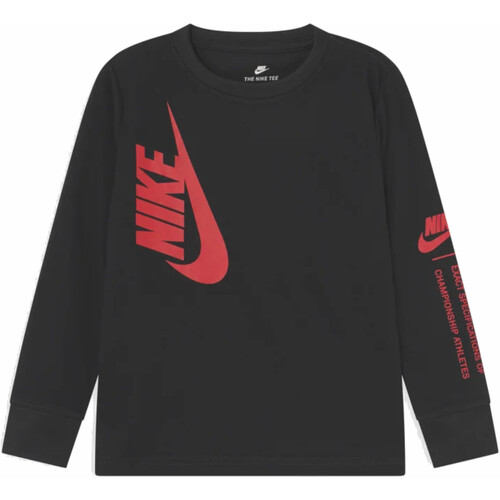 textil Niño Camisetas manga larga Nike 86I016 Negro