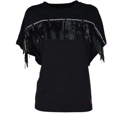 textil Mujer Camisetas manga corta Emporio Armani EA7 6KTT05-TJ28Z Negro