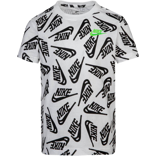 textil Niño Camisetas manga corta Nike 86I405 Blanco