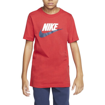 textil Niño Camisetas manga corta Nike AR5252 Rojo