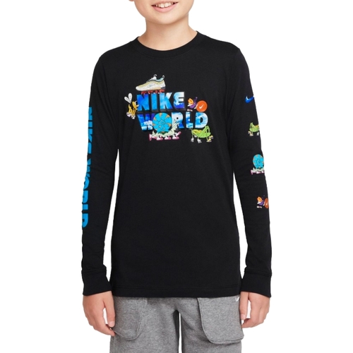 textil Niño Camisetas manga larga Nike DO1839 Negro