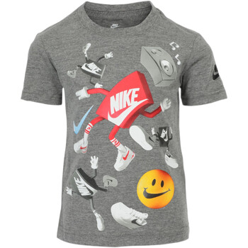 textil Niño Camisetas manga corta Nike 86J150 Gris