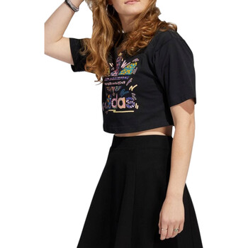 textil Mujer Camisetas manga corta adidas Originals HC3078 Negro