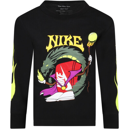 textil Niño Camisetas manga larga Nike 86K092 Negro