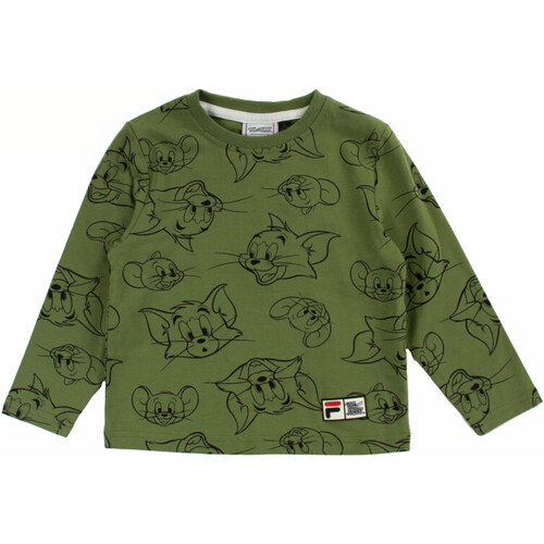 textil Niño Camisetas manga larga Fila FAK0113 Verde