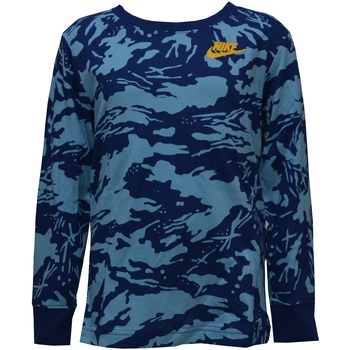 textil Niño Camisetas manga larga Nike 86K044 Azul