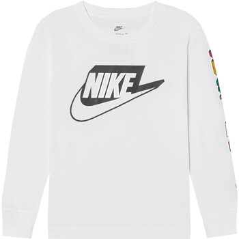 textil Niño Camisetas manga corta Nike 86K043 Blanco