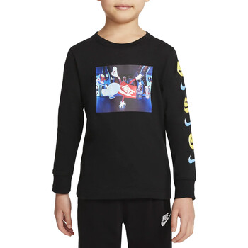 textil Niño Camisetas manga larga Nike 86J266 Negro