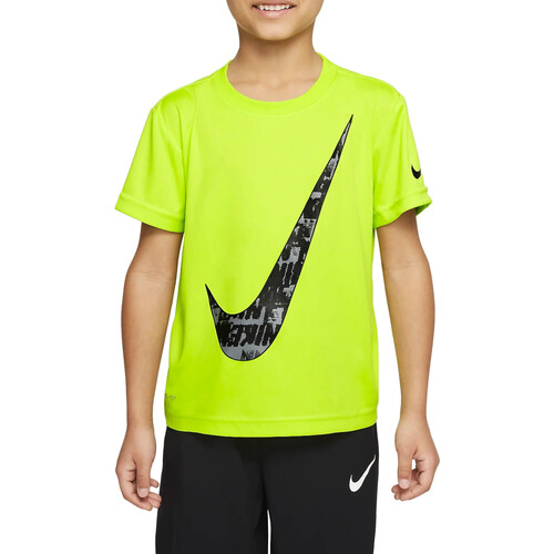 textil Niño Camisetas manga corta Nike 86J143 Verde