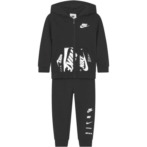 textil Niño Conjuntos chándal Nike 86J859 Negro