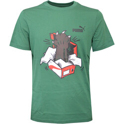 textil Hombre Camisetas manga corta Puma 674478 Verde