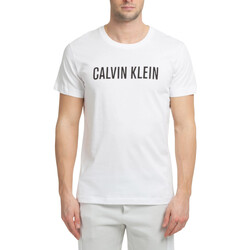 textil Hombre Camisetas manga corta Calvin Klein Jeans KM0KM00836 Blanco
