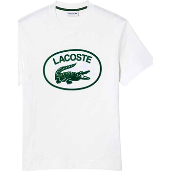 textil Hombre Camisetas manga corta Lacoste TH0244 Blanco