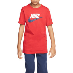textil Niño Camisetas manga corta Nike AR5252 Rojo