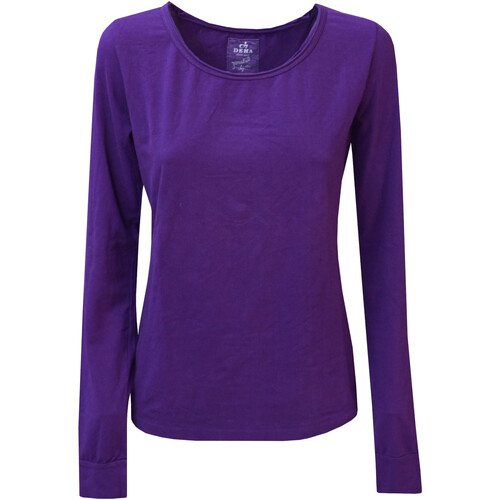 textil Mujer Camisetas manga larga Deha D85043 Violeta