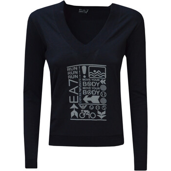textil Mujer Camisetas manga larga Emporio Armani EA7 283121-9W201 Negro