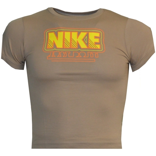 textil Niño Camisetas manga corta Nike 273412 Beige