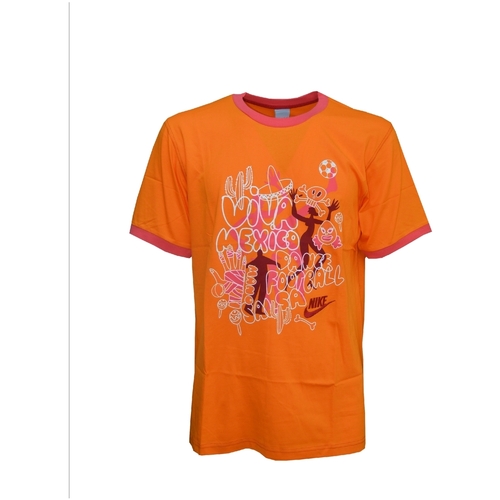 textil Hombre Camisetas manga corta Nike 128851 Naranja