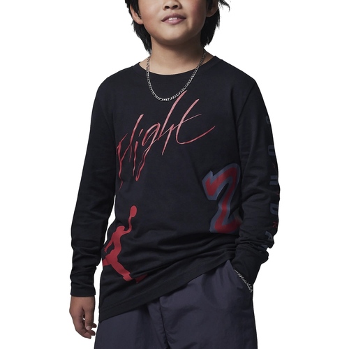 textil Niño Camisetas manga larga Nike 95C614 Negro