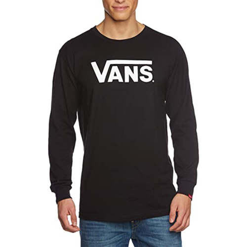 textil Hombre Camisetas manga larga Vans VN000K6H Negro