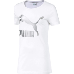 textil Niña Camisetas manga corta Puma 853241 Blanco