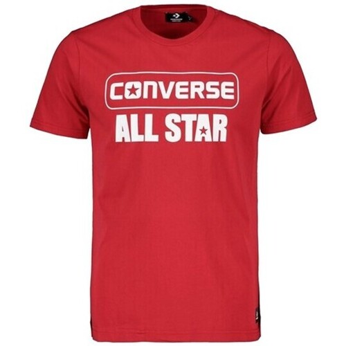 textil Hombre Camisetas manga corta Converse 10017500 Rojo