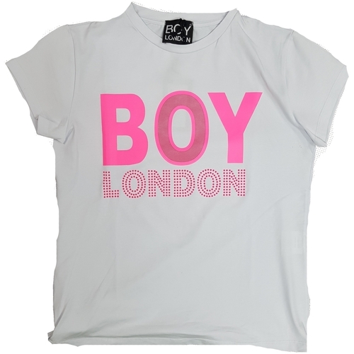 textil Niña Camisetas manga corta Boy London TSBLF9152J Blanco