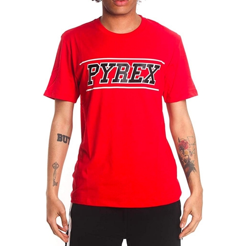 textil Hombre Camisetas manga corta Pyrex 40049 Rojo