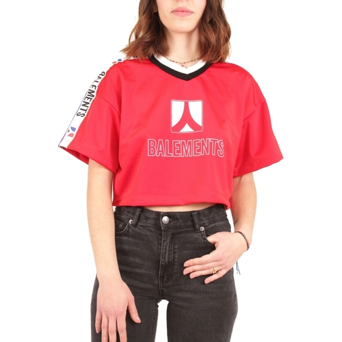 textil Mujer Camisetas manga corta Balements BMD409 Rojo