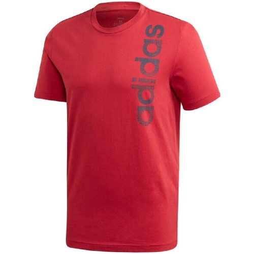 textil Hombre Camisetas manga corta adidas Originals FI501 Rojo