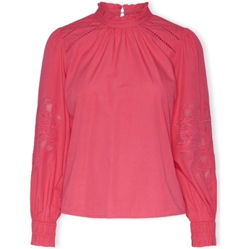 textil Mujer Tops / Blusas Y.a.s YAS Chelle Top L/S - Raspberry Sorbet Rosa