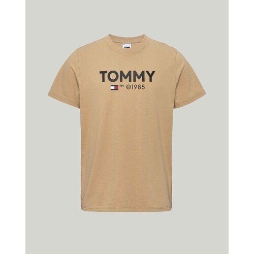 textil Hombre Camisetas manga corta Tommy Hilfiger DM0DM18264AB0 Beige
