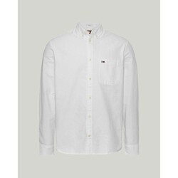 textil Hombre Camisas manga larga Tommy Hilfiger DM0DM18335YBR Blanco