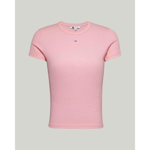 textil Mujer Tops y Camisetas Tommy Hilfiger DW0DW17383THA Rosa