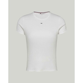 textil Mujer Tops y Camisetas Tommy Hilfiger DW0DW17383 Blanco