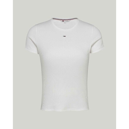 textil Mujer Tops y Camisetas Tommy Hilfiger DW0DW17383YBR Blanco