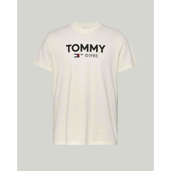 textil Hombre Camisetas manga corta Tommy Hilfiger DM0DM18264YBH Blanco
