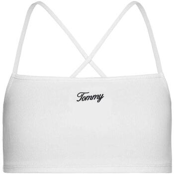 textil Mujer Tops y Camisetas Tommy Jeans TJW CRP STRAP SCRIPT TOP Blanco