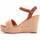 Zapatos Mujer Sandalias Leindia 85453 Beige