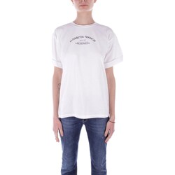 textil Mujer Camisetas manga corta Elisabetta Franchi MA02341E2 Blanco
