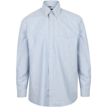 textil Hombre Camisas manga larga Henbury H510 Azul