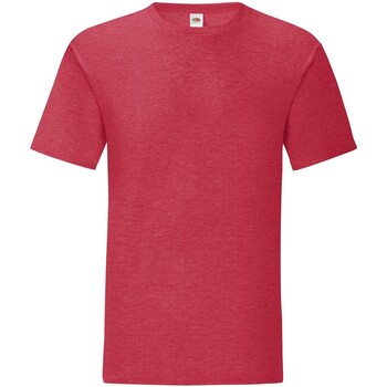 textil Hombre Camisetas manga larga Fruit Of The Loom SS430 Rojo